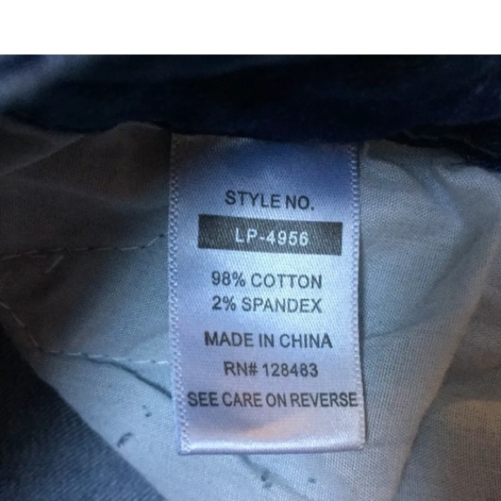 Litz Patch Ripped Patch Straight Leg Jeans 27 - image 7